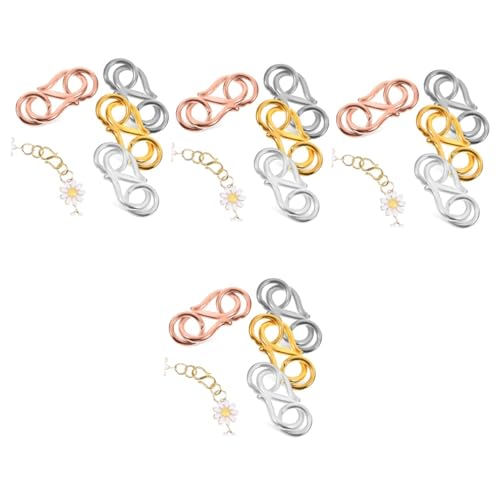 4 Sätze Teiliges Haken Verschlüsse Für Schmuckverschlüsse Mit Geschlossenen Biegeringen Für Diy Schmuckherstellung Roségold Platin Erhältlich 4 Stück * 4 4 Sätze Teiliges Haken Verschlüsse Für Schmuckverschlüsse Mit Geschlossenen Biegeringen Für Diy Schmuckherstellung Roségold Platin Erhältlich 4 Stück * 4 von Uonlytech