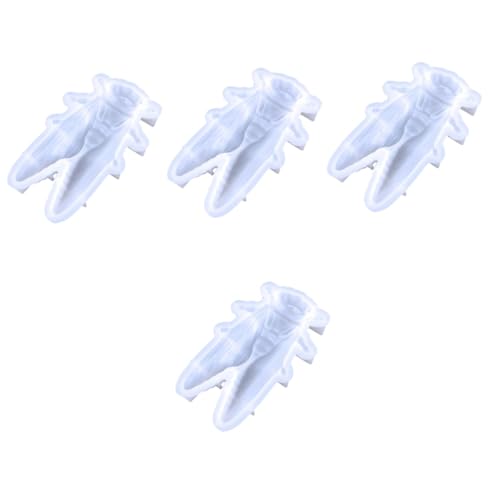 4 Stück Silikon Gießform für Diy Basteln Flexible Epoxidharz Silikonform für Tierische Anhänger für Schmuckherstellung und Tischdekoration Weißes Design für Projekte von Uonlytech