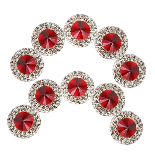 40 Stück Diy Funkelndes Rot Strasssteine Bastelset Runde und Flachrückige Verzierungen für Schmuck Haarschmuck und Nagelkunst 40 Stück Diy Funkelndes Rot Strasssteine Bastelset Runde und Flachrückige Verzierungen für Schmuck Haarschmuck und Nagelkunst von Uonlytech