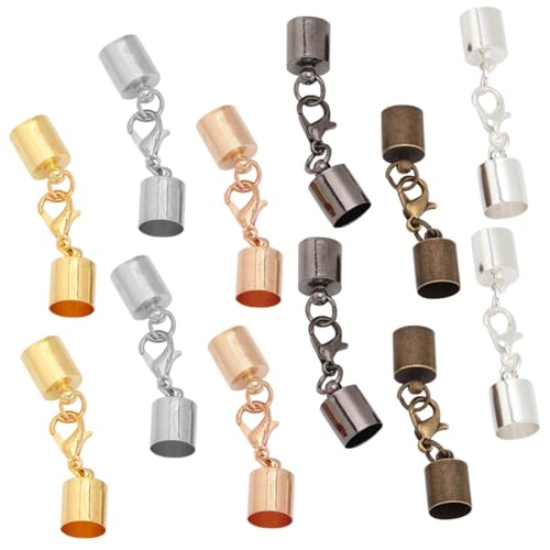 5 Sätze Metall Lobster Clips Für Schlüsselanhänger Diy Verschlüsse Für Armbänder Und Handwerk Zubehör Außen Innendurchmesser 60 Stück * 5 von Uonlytech