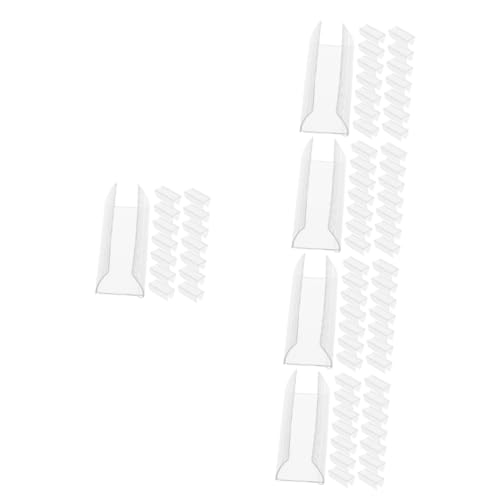 5 Sätze Preisschildhalter Für Supermärkte Praktischer Etikettenhalter Für Regale Für Präsentation Von Preisen Und Informationen Geschäften Cafés Und Messen 24 Stück * 5 von Uonlytech