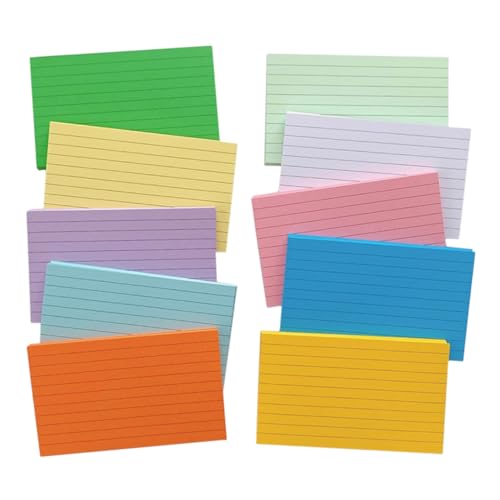 500Blätter Multifunktionale Blankokarten Praktische DIY Notizkarten für Lernen Planen und Kreative Notizen von Uonlytech