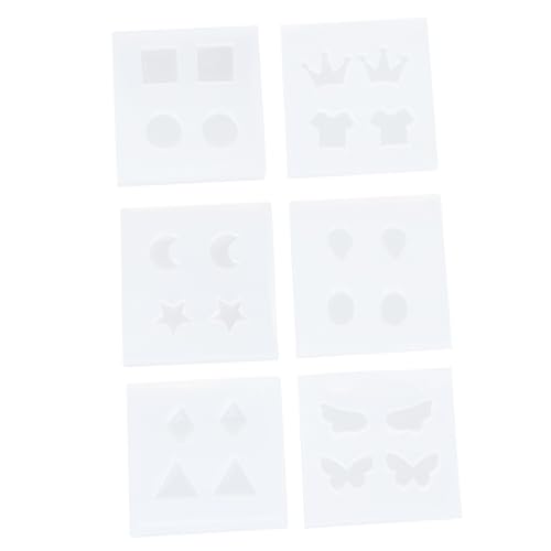 6 Stück Teiliges Silikon Ohrstecker Gießform Diy Schmuckherstellung für Ohrringe und Anhänger Lebensmittelechtem Silikon Einfach zu Bedienen für Bastelprojekte 6 Stück Teiliges Silikon Ohrstecker Gießform Diy Schmuckherstellung für Ohrringe und Anhänger Lebensmittelechtem Silikon Einfach zu Bedienen für Bastelprojekte von Uonlytech