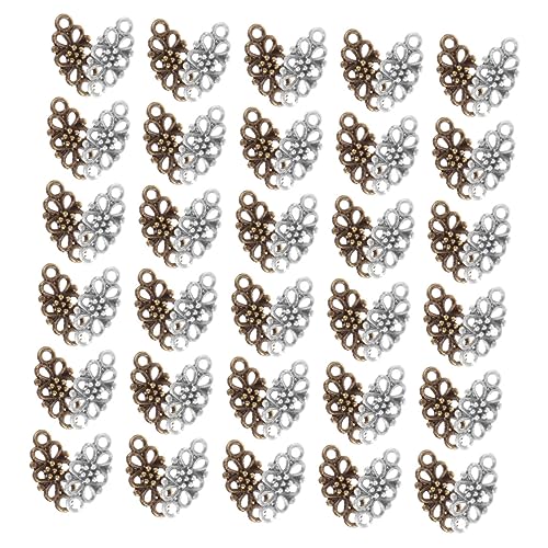 60 Stück Vintage Charms Connector für Diy Schmuckherstellung Anhänger in Antik Silber Antik Bronze für Ketten Armbänder Bastelprojekte von Uonlytech