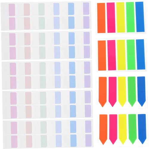 640 Stück Selbstklebende Lesezeichen Haftnotizen Durchsichtige Index Tabs für Schule Büro Zuhause Markieren und Organisieren von Notizen von Uonlytech