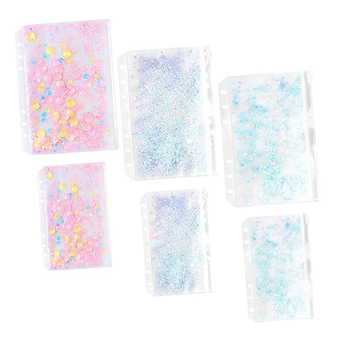 6Stücke Teiliges Reißverschluss Organizer für Dokumente und Karten Glitzernde Transparente Aufbewahrungstaschen mit Fenster für Schule und Reisen 6Stücke Teiliges Reißverschluss Organizer für Dokumente und Karten Glitzernde Transparente Aufbewahrungstaschen mit Fenster für Schule und Reisen von Uonlytech