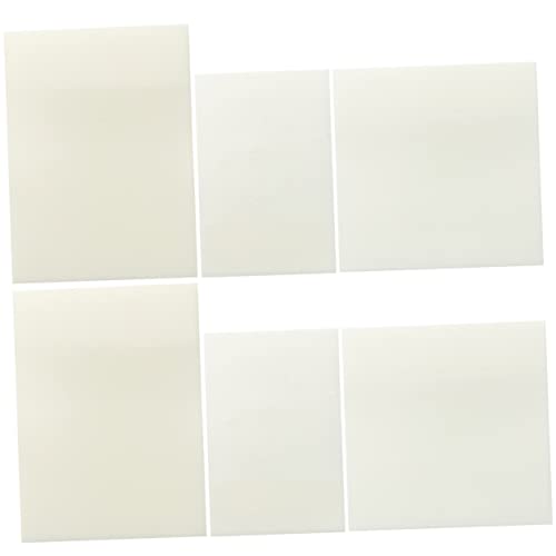 6Stücke Transparente Notizblätter Block Selbstklebende Memo Pads für Schule und Büro Wiederverwendbare Haftnotizen Verschiedenen von Uonlytech