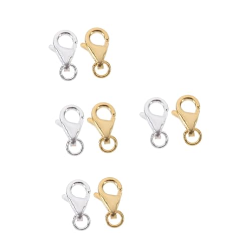 8 Sätze Lobster Clasps für Diy Schmuck Handgemachte und Armbänder Silberne und Goldene Praktische Bastelmaterialien für Arbeiten 8 Sätze Lobster Clasps für Diy Schmuck Handgemachte und Armbänder Silberne und Goldene Praktische Bastelmaterialien für Arbeiten von Uonlytech