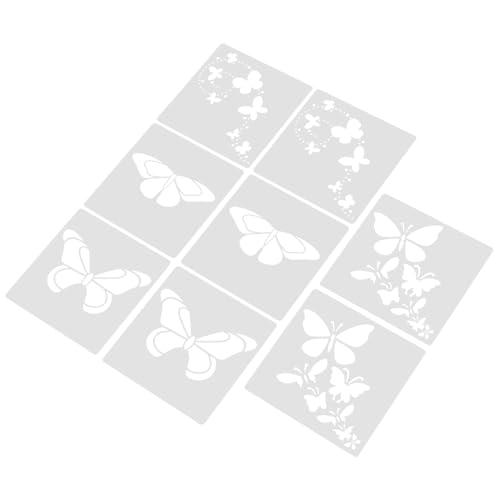 8 Stück Teiliges Wiederverwendbarer Schmetterlingsschablonen für Wandmalerei Diy Malvorlagen für Bastelwerkzeuge für Scrapbooking und Schulprojekte 8 Stück Teiliges Wiederverwendbarer Schmetterlingsschablonen für Wandmalerei Diy Malvorlagen für Bastelwerkzeuge für Scrapbooking und Schulprojekte von Uonlytech