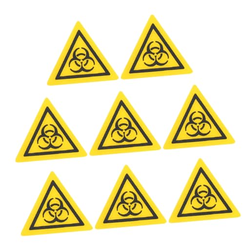8Stücke Warnaufkleber für Biologische Infektionswarnschild Aufkleber für Labor und Sicherheitsanwendungen Zuverlässige und Praktische Kennzeichnung von Uonlytech