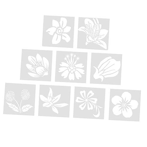9Stücke Teiliges DIY Schablonen für Zeichenschablonen Umweltfreundlichem Material für Kunstunterricht zu Hause für Basteln und Projekte 9Stücke Teiliges DIY Schablonen für Zeichenschablonen Umweltfreundlichem Material für Kunstunterricht zu Hause für Basteln und Projekte von Uonlytech