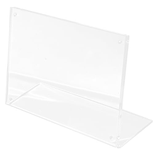 Acryl Tischkartenhalter Transparent Doppelseitiger Preisschildhalter für Hochzeiten Restaurants Cafés Einfach zu Verwenden Leicht und Stabil von Uonlytech