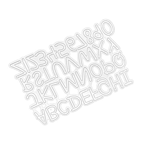 Alphabet Stanzformen Karbonstahl Diy Prägeschablonen für Bastelprojekte und Partys Langlebig und Robust für Dekorationen und Alphabet Stanzformen Karbonstahl Diy Prägeschablonen für Bastelprojekte und Partys Langlebig und Robust für Dekorationen und von Uonlytech