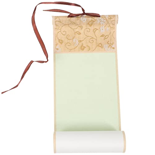 Uonlytech Chinesischer Kalligraphie Hängescroll Leerer Wand Scroll für Tee Dekoration Goldenes Design für Chinesische Malerei und Kalligraphie Uonlytech Chinesischer Kalligraphie Hängescroll Leerer Wand Scroll für Tee Dekoration Goldenes Design für Chinesische Malerei und Kalligraphie von Uonlytech