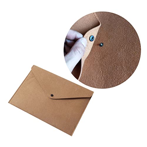 Filzordner mit Druckknopf Robuste Dokumententasche für Büro Schule und Zuhause zur Sicheren Aufbewahrung Wichtiger Unterlagen Reißfestes Material Filzordner mit Druckknopf Robuste Dokumententasche für Büro Schule und Zuhause zur Sicheren Aufbewahrung Wichtiger Unterlagen Reißfestes Material von Uonlytech