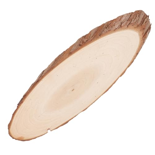 Holzscheiben Unvollendete Holzplatte für DIY Rustikale Holzscheibe für Hochzeiten Basteln Home Decor Breit Langlebig Vielseitig Einsetzbar von Uonlytech