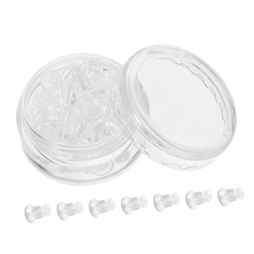 Ohrring Verschlüsse Transparente Stopper für Sicheren Halt zum Herstellen und Reparieren von Ohrringen Hypoallergen und Hautfreundlich von Uonlytech