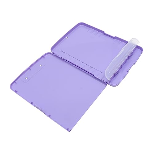 Praktische Dokumentenbox mit Clip und Stiftablage Aufbewahrungsbox für Zuhause und Büro Schreibunterlage und Organizer für Unterlagen Sanftem von Uonlytech