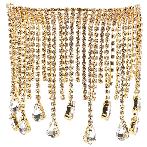 Rhinestone Fransenbesatz für Kleidung Wasserfall Quaste Strass Trim für Diy Handwerk Hochzeitskleider Dekorationen Langlebig Vielseitig Einsetzbar für Partys und Feierlichkeiten Rhinestone Fransenbesatz für Kleidung Wasserfall Quaste Strass Trim für Diy Handwerk Hochzeitskleider Dekorationen Langlebig Vielseitig Einsetzbar für Partys und Feierlichkeiten von Uonlytech