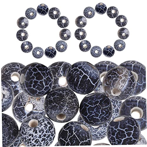 Runde Frosted Achatperlen Diy Schmuckperlen für Armbänder und Bastelprojekte Hautfreundlich und Einfach zu Verwenden von Uonlytech