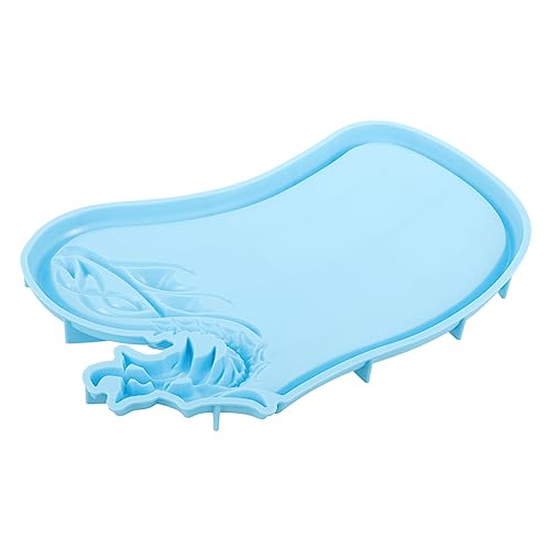 Silikon Tray Form für Schmuckherstellung Wiederverwendbare Gießform für Diy Projekte Einzigartige Dragon Designs in Blau für Zuhause oder Büro von Uonlytech