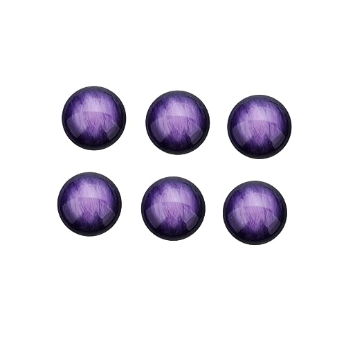 Uonlytech 1 30 Stück Harz Druckknöpfe Material Kreis Perlen Ornament Cabochon Charms Verzierungen Halbschmuck Für Frauen Links Zubehör Flache Kamee Rund Zubehör DIY Kunst von Uonlytech