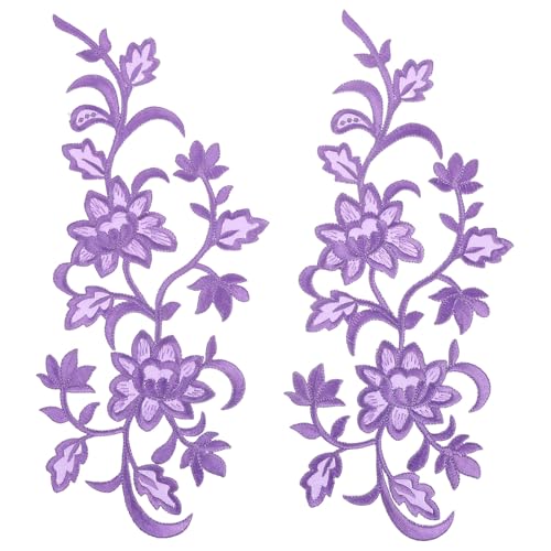 Uonlytech 1 Paar bestickte Aufnäher zum Aufbügeln: Blumen-Applikation – Aufnäher/Aufbügler für Kleidung, Kleider, Hüte, Jeans, DIY-Accessoires Uonlytech 1 Paar bestickte Aufnäher zum Aufbügeln: Blumen-Applikation – Aufnäher/Aufbügler für Kleidung, Kleider, Hüte, Jeans, DIY-Accessoires von Uonlytech