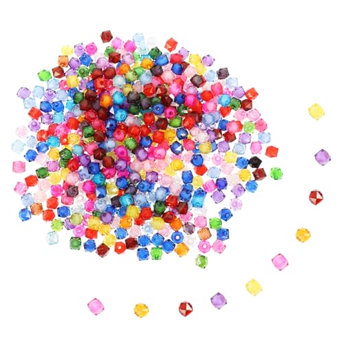 Uonlytech 1 Packung Acrylperlen Geformt Farbige Perlen Schmuck Quetschperlen Diy-perlen Abstandsperlen Perlen Dekoration Selber Machen Charm Lose Perle Perlen Für Armbänder Perlen Masse Bunt von Uonlytech