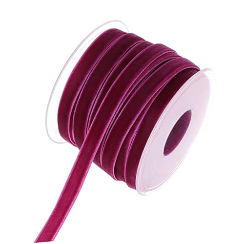 Uonlytech 1 Rolle 20 Geschenkverpackungsband Stoff Samtband Sackleinenband Satinband wickeln Band zum Verpacken Schleife Nähen rustikal dekorativ dünn Wickelband geschenkband von Uonlytech