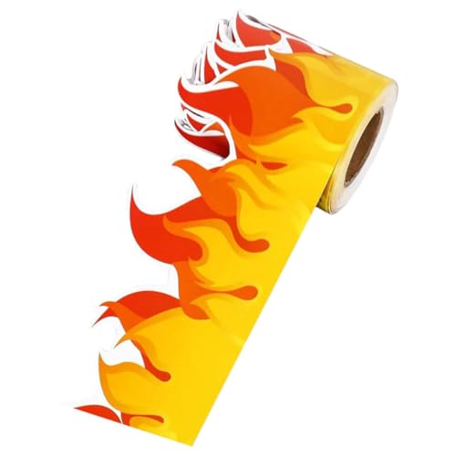 Uonlytech 1 Rolle Aufkleber mit Flammenrand Rahmen für Pinnwand Pinnwanddekorationen für das Klassenzimmer Pinnwand Dekorationen Bulletinboarder Aufkleber aus beschichtetem Papier Uonlytech 1 Rolle Aufkleber mit Flammenrand Rahmen für Pinnwand Pinnwanddekorationen für das Klassenzimmer Pinnwand Dekorationen Bulletinboarder Aufkleber aus beschichtetem Papier von Uonlytech