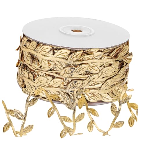 Uonlytech 1 Rolle Blumen-Rattan-Beleuchtung Weinband trimmen Partydekorationsband Blumenvine Band Hochzeitsdekoration Blumenranken Blattbesatzband Bindfäden für Bastelarbeiten Stoff Golden Uonlytech 1 Rolle Blumen-Rattan-Beleuchtung Weinband trimmen Partydekorationsband Blumenvine Band Hochzeitsdekoration Blumenranken Blattbesatzband Bindfäden für Bastelarbeiten Stoff Golden von Uonlytech