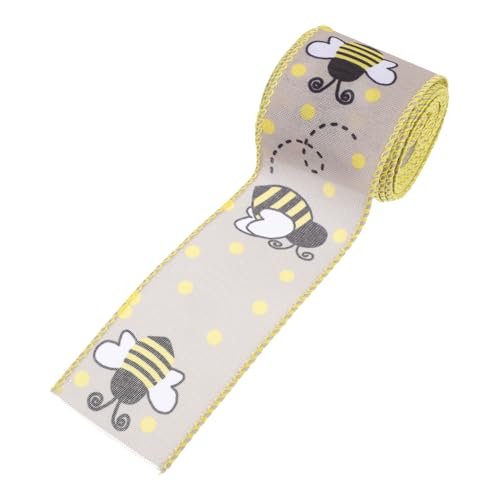 Uonlytech 1 Rolle Breites Polyesterband mit Honigbienen Muster Dekoratives Geschenkband für Hochzeiten Partys und Diy Projekte Uonlytech 1 Rolle Breites Polyesterband mit Honigbienen Muster Dekoratives Geschenkband für Hochzeiten Partys und Diy Projekte von Uonlytech