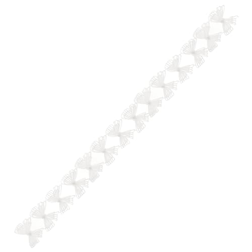 Uonlytech 1 Rolle Dekorative Blumen Mit Schleifen Kleidung Makramee-dekoration Spitzenbesatz Zum Basteln Spitzenbesatz Zum Nähen Bänder Mit Spitzenbesatz Brautkleid Trimmen Spitzenband Stoff von Uonlytech
