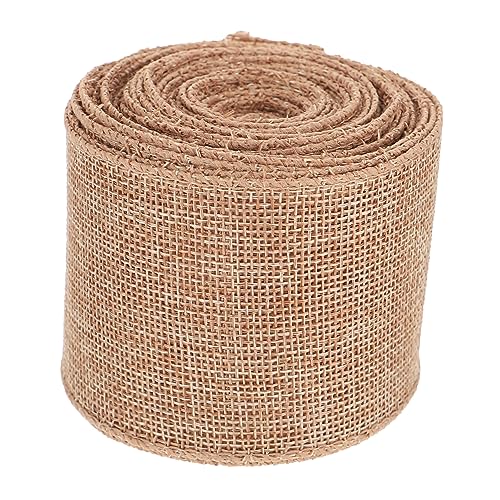 Uonlytech 1 Rolle Dekoratives Imitation Leinenband Hochwertiges Bastel und Geschenkband für DIY Hochzeiten Festivaldekoration pro Vielseitig Einsetzbar für Blumenarrangements und Uonlytech 1 Rolle Dekoratives Imitation Leinenband Hochwertiges Bastel und Geschenkband für DIY Hochzeiten Festivaldekoration pro Vielseitig Einsetzbar für Blumenarrangements und von Uonlytech