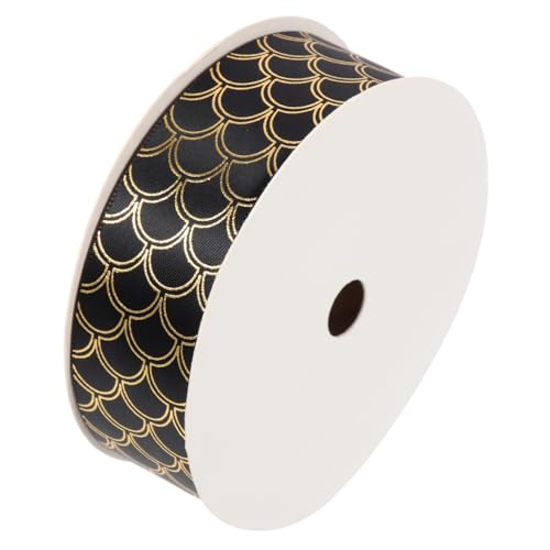 Uonlytech 1 Rolle Diy Dekoband Polyester Wellenmuster für Geschenkverpackungen Bastelprojekte Hochzeiten und Feste Leicht und Tragbar Einfach für Designs von Uonlytech