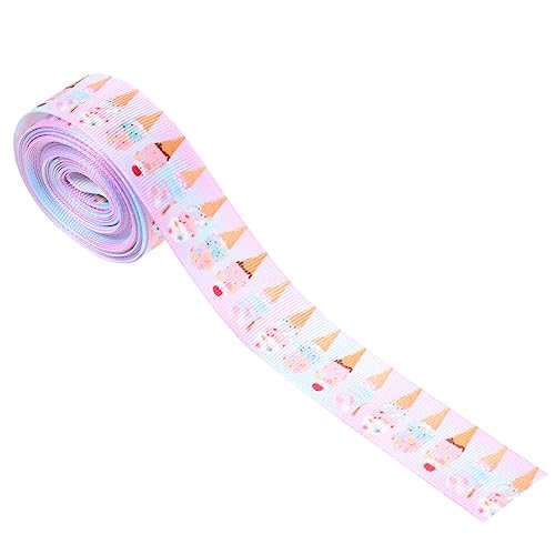 Uonlytech 1 Rolle Diy Sommer Süßigkeiten Eiscreme Grosgrain Geschenkband für Kreative Verpackungen und Dekorationen für Hochzeiten und Feiern von Uonlytech