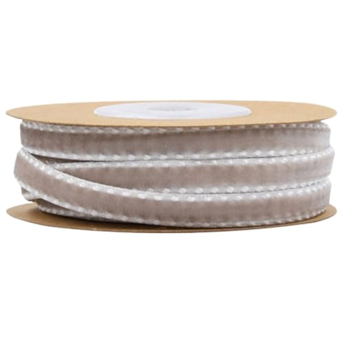 Uonlytech 1 Rolle Flocking Ribbon für Diy Dekoration Hochwertiges Satinband Light für Hochzeiten Kleidung und Partys Vielseitiges Langlebiges Geschenkband für Kreative Projekte von Uonlytech