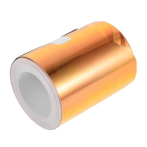 Uonlytech 1 Rolle Gewellte Bulletin-bordüren, Klassenzimmer-dekorationsaufkleber, Goldene, Fächerförmige Borte Für Schulveranstaltungen, Plakattafel, 7,6 Cm X 10 M von Uonlytech