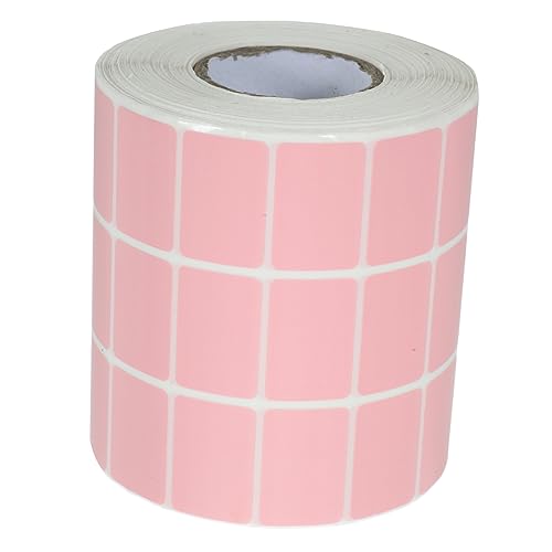 Uonlytech 1 Rolle Größenetikett Aufkleber Etiketten Gegenwärtig Aufkleber-Etiketten Aufkleberetiketten zum Beschriften Papieraufkleber zum Etikettieren farbige Aufkleber Rosa von Uonlytech