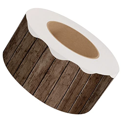 Uonlytech 1 Rolle Holzplatte Bulletin Board Border Aufkleber Dekorative Wandrahmen für Klassenzimmer und Zuhause für Kreative Gestaltung und Einfache Anwendung Uonlytech 1 Rolle Holzplatte Bulletin Board Border Aufkleber Dekorative Wandrahmen für Klassenzimmer und Zuhause für Kreative Gestaltung und Einfache Anwendung von Uonlytech