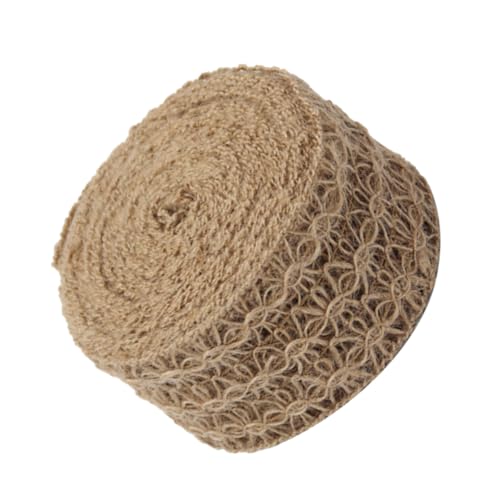 Uonlytech 1 Rolle Jute Material Spitzenband Dekoration für Diy Vintage Hochzeit und Party Handgewebte Schnur mit Blumenmuster für Kreative Bastelarbeiten und Uonlytech 1 Rolle Jute Material Spitzenband Dekoration für Diy Vintage Hochzeit und Party Handgewebte Schnur mit Blumenmuster für Kreative Bastelarbeiten und von Uonlytech