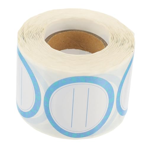 Uonlytech 1 Rolle Roll mit Beschreibbaren für Büro Praktische Ablösbare Klebeetiketten für Flaschen Marmeladengläser und Lebensmittel Vielseitige Aufkleber für Ordnung und Beschriftung von Uonlytech