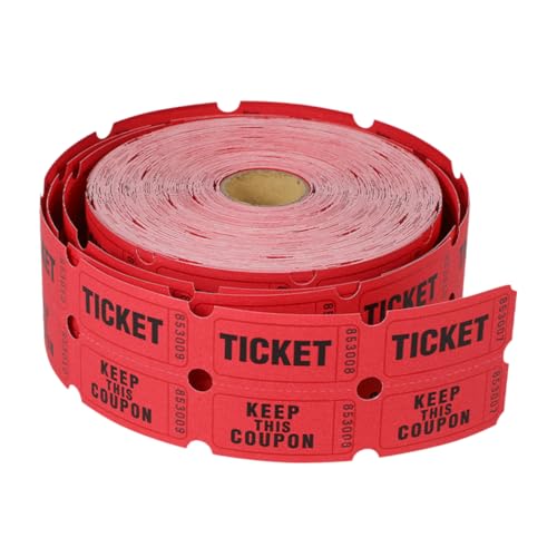 Uonlytech 1 Rolle Rote Tickets Faltbare Event Tickets für Veranstaltungen Partys und Karneval Ticketetiketten für Gewinnspiele und Auszeichnungen Uonlytech 1 Rolle Rote Tickets Faltbare Event Tickets für Veranstaltungen Partys und Karneval Ticketetiketten für Gewinnspiele und Auszeichnungen von Uonlytech