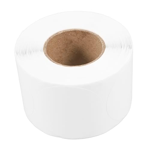 Uonlytech 1 Rolle Rundes Thermoetikett Runde Thermoetiketten Thermodruckeretiketten Rund Etiketten Für Thermodrucker Thermisches Etikett Aufkleber Weiß von Uonlytech