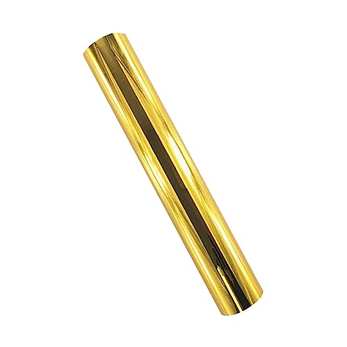 Uonlytech 1 Rolle Spiegelnde Buchstabenfolie Selbstklebend Goldene Pet Vinylfolie für Dekoration und Bastelprojekte Wasserfest und Langlebig für Beschriftungen von Uonlytech