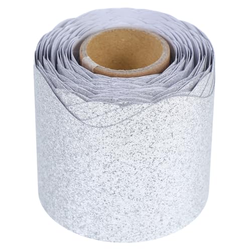 Uonlytech 1 Rolle Tafel-Rand-Aufkleber Bulletin-Versorgung dekorativer Randaufkleber abnehmbarer Pinnwandrand Pinnwand-Randaufkleber Aufkleber für den Rand des Klassenzimmers Papier Silver Uonlytech 1 Rolle Tafel-Rand-Aufkleber Bulletin-Versorgung dekorativer Randaufkleber abnehmbarer Pinnwandrand Pinnwand-Randaufkleber Aufkleber für den Rand des Klassenzimmers Papier Silver von Uonlytech