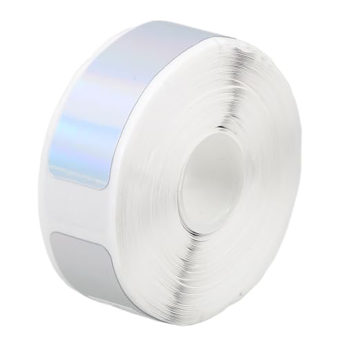 Uonlytech 1 Rolle Thermodrucketiketten Thermischer Aufkleber Klebeetikett Schild Schmucklos Thermisches Etikett Klebstoff Rosa Thermoetiketten Druckbar Leer Thermosynthetisches Papier Silver von Uonlytech