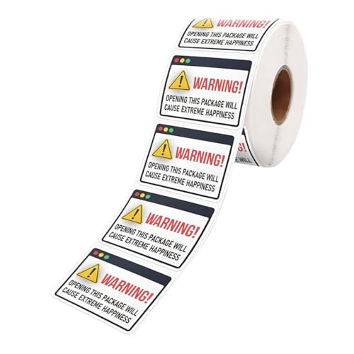 Uonlytech 1 Rolle Warnaufkleber als klebrig Etiketten groß Verpackung für dekorativ Dichtungsaufkleber selber machen kleine Siegelaufkleber extreme Glücksaufkleber Uonlytech 1 Rolle Warnaufkleber als klebrig Etiketten groß Verpackung für dekorativ Dichtungsaufkleber selber machen kleine Siegelaufkleber extreme Glücksaufkleber von Uonlytech