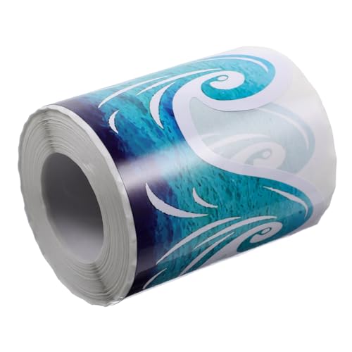 Uonlytech 1 Rolle Wasserdichter Selbstklebender Randaufkleber mit Wellenmuster Dekorative Bordüren für Pinnwände und Klassenzimmer Uonlytech 1 Rolle Wasserdichter Selbstklebender Randaufkleber mit Wellenmuster Dekorative Bordüren für Pinnwände und Klassenzimmer von Uonlytech