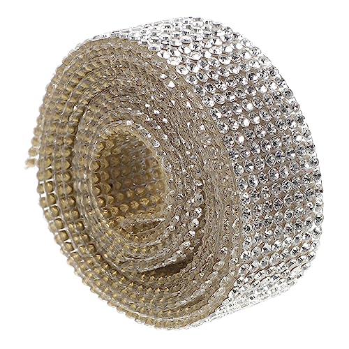 Uonlytech 1 Rolle Würfelband Dekoration Bänder Für Handwerk Lila Band Kristalle Masse Nähen Kleidung Große Strasssteine ​​zum Basteln Strassband Trimmen Heißschmelzkleber von Uonlytech